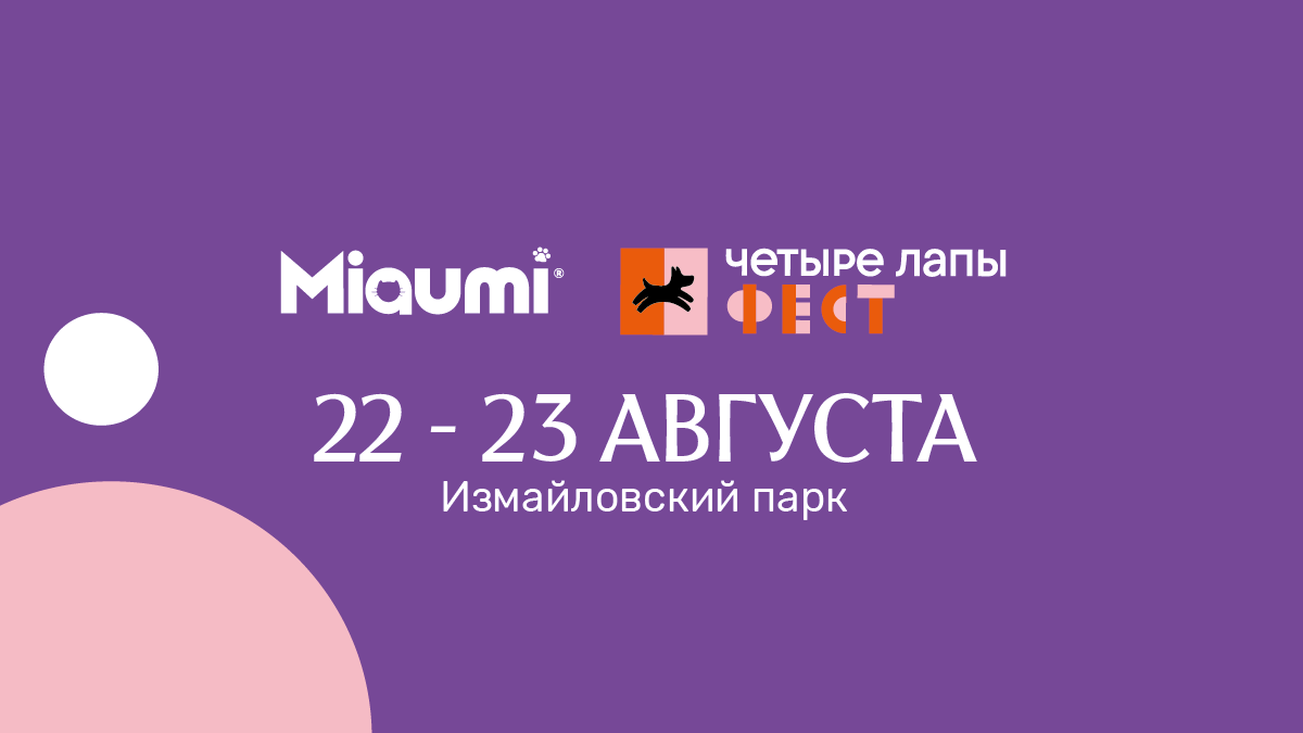 Встречаемся на стенде Miaumi на «Четыре Лапы Фест»